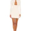 Camila Coelho Amelie Mini Dress Beige