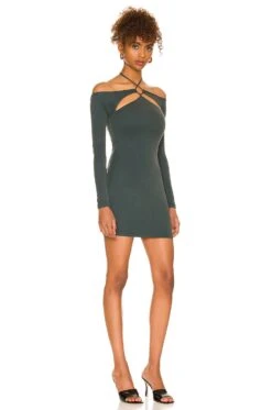 Camila Coelho Leah Mini Dress Emerald Green -Camila coelho Sales COEL WD204 V2