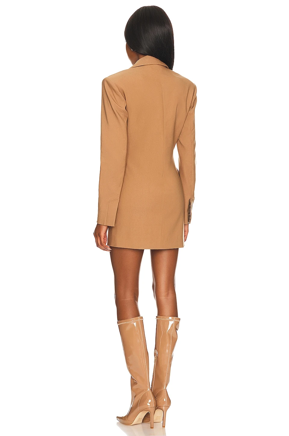 Camila Coelho Cristiana Blazer Dress Camel 6 Camila Coelho Cristiana Blazer Dress Camel - Image 4