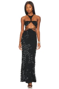 Camila Coelho Niya Gown Black