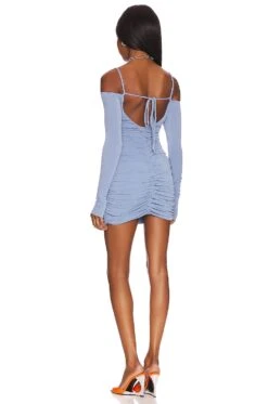 Camila Coelho Meredith Mini Dress Periwinkle Blue -Camila coelho Sales COEL WD257 V3