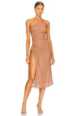 Camila Coelho Kiara Midi Dress Clay