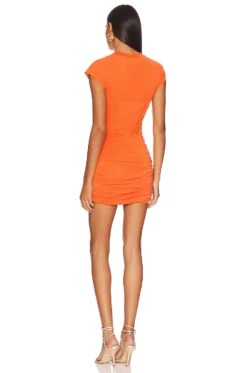 Camila Coelho Khloe Mini Dress Sunset Orange -Camila coelho Sales COEL WD269 V3
