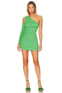 Camila Coelho Everly Mini Dress Green