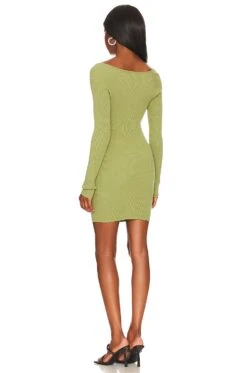 Camila Coelho Ciara Sweater Dress Sage Green -Camila coelho Sales COEL WD281 V3