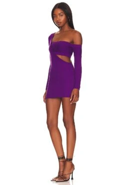 Camila Coelho Aviana Knit Dress Purple -Camila coelho Sales COEL WD301 V3