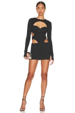 Camila Coelho Mckell Mini Dress Black