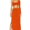 Camila Coelho X REVOLVE Jocelyn Maxi Dress Rust 2 Camila Coelho X REVOLVE Jocelyn Maxi Dress Rust -Camila coelho Sales COEL WD319 V1