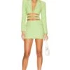 Camila Coelho Ivy Mini Dress Celery Green -Camila coelho Sales COEL WD329 V1