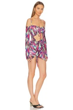 Camila Coelho Vivian Mini Dress Blue Hallucinogen 6 Camila Coelho Vivian Mini Dress Blue Hallucinogen -Camila coelho Sales COEL WD335 V2