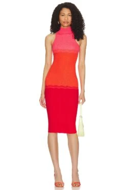 Camila Coelho Cressida Dress Red & Orange Ombre 10 Camila Coelho Cressida Dress Red & Orange Ombre -Camila coelho Sales COEL WD342 V1 1