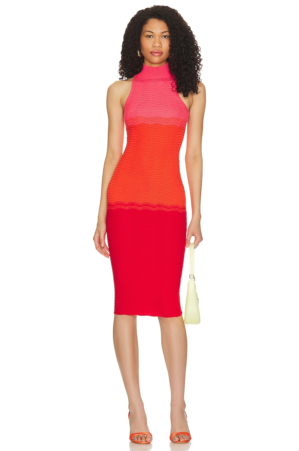 Camila Coelho Cressida Dress Red & Orange Ombre 6 Camila Coelho Cressida Dress Red & Orange Ombre - Image 4