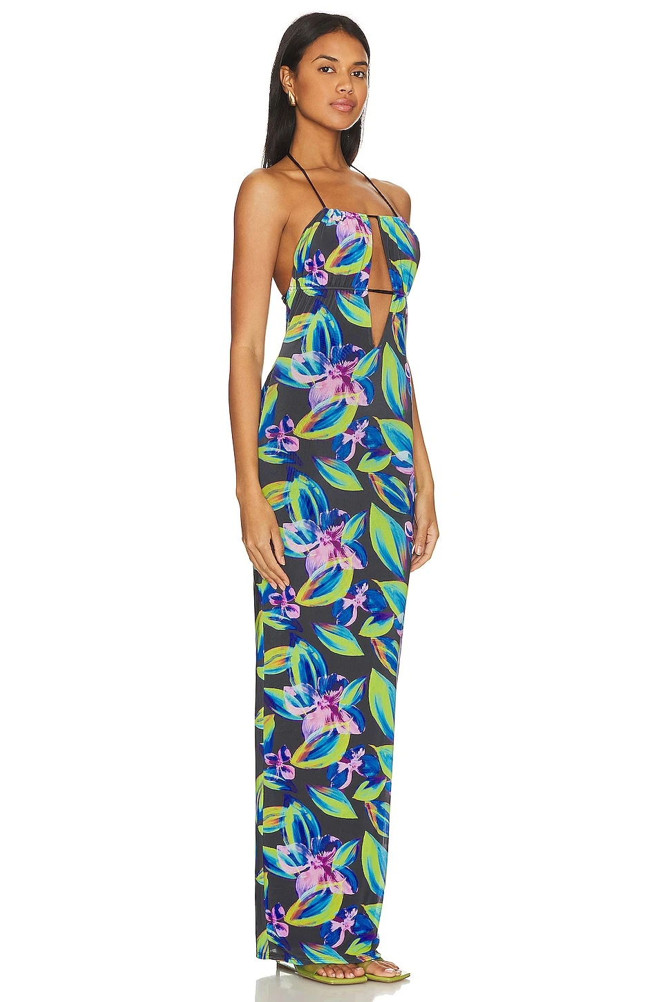 Camila Coelho Maren Maxi Dress Blue Petal 4 Camila Coelho Maren Maxi Dress Blue Petal - Image 2