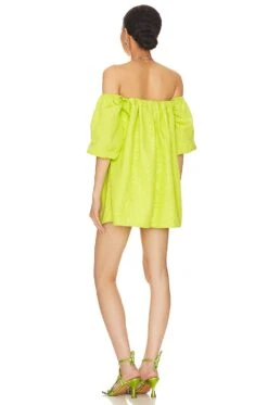 Camila Coelho Rhiannon Mini Dress Apple Green 8 Camila Coelho Rhiannon Mini Dress Apple Green -Camila coelho Sales COEL WD370 V3