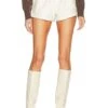 Camila Coelho Azan Leather Shorts White -Camila coelho Sales COEL WF41 V1
