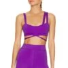 Camila Coelho Marcia Sports Bra Royal Purple