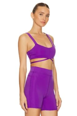 Camila Coelho Marcia Sports Bra Royal Purple -Camila coelho Sales COEL WI5 V2