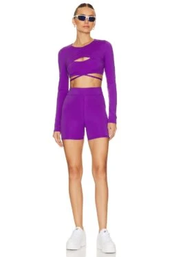 Camila Coelho Marcia Sports Bra Royal Purple -Camila coelho Sales COEL WI5 V5