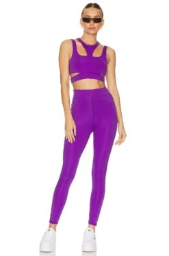 Camila Coelho Aline Sports Bra Royal Purple -Camila coelho Sales COEL WI6 V4