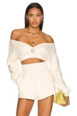 Camila Coelho Kenzie Pullover Bone