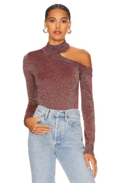 Camila Coelho Bexley Sweater Chocolate Shimmer