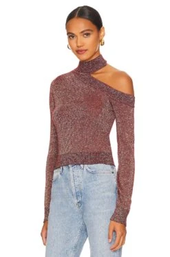 Camila Coelho Bexley Sweater Chocolate Shimmer -Camila coelho Sales COEL WK77 V3