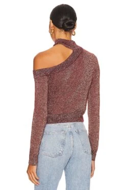 Camila Coelho Bexley Sweater Chocolate Shimmer -Camila coelho Sales COEL WK77 V4