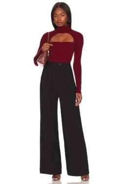 Camila Coelho Roscoe Sweater Deep Red -Camila coelho Sales COEL WK80 V4