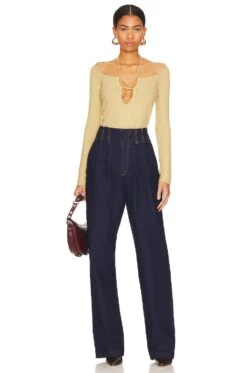 Camila Coelho Nayan Halter Tie Top Lime Green -Camila coelho Sales COEL WK94 V4