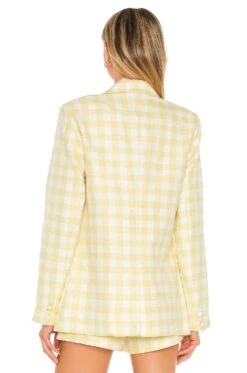 Camila Coelho Dona Blazer Yellow & White -Camila coelho Sales COEL WO22 V4