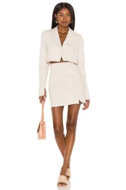 Camila Coelho BLAZER CROPPED TESSA Nude 9 Camila Coelho BLAZER CROPPED TESSA Nude -Camila coelho Sales COEL WO23 V4