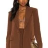 Camila Coelho Morena Blazer Dark Chocolate -Camila coelho Sales COEL WO24 V1