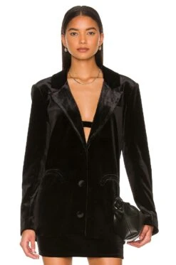 Camila Coelho Lori Oversized Blazer Black