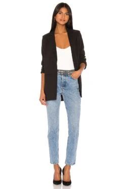 Camila Coelho Brenna Blazer Black -Camila coelho Sales COEL WO3 V5