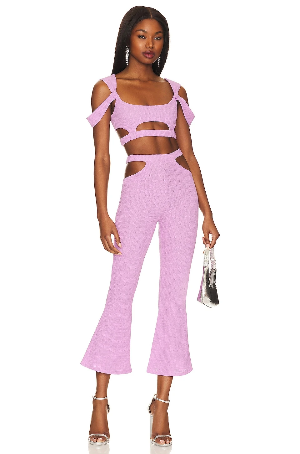 Camila Coelho Arya Cut Out Pants Purple 6 Camila Coelho Arya Cut Out Pants Purple - Image 4