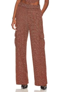 Camila Coelho Tamsin Cargo Pants Terracotta