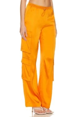 Camila Coelho Barton Cargo Pant Apricot Orange -Camila coelho Sales COEL WP110 V2