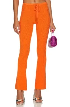 Camila Coelho PANTALÓN DE PUNTO CON CORDONES ARTEMIS Rosemary Green -Camila coelho Sales COEL WP111 V1