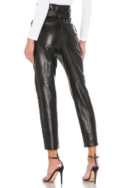 Camila Coelho Cady Leather Pant Black -Camila coelho Sales COEL WP15 V4