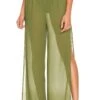 Camila Coelho Nana Pants Sage Green -Camila coelho Sales COEL WP51 V1