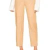 Camila Coelho Yuri Leather Pants Tan 2 Camila Coelho Yuri Leather Pants Tan -Camila coelho Sales COEL WP53 V1
