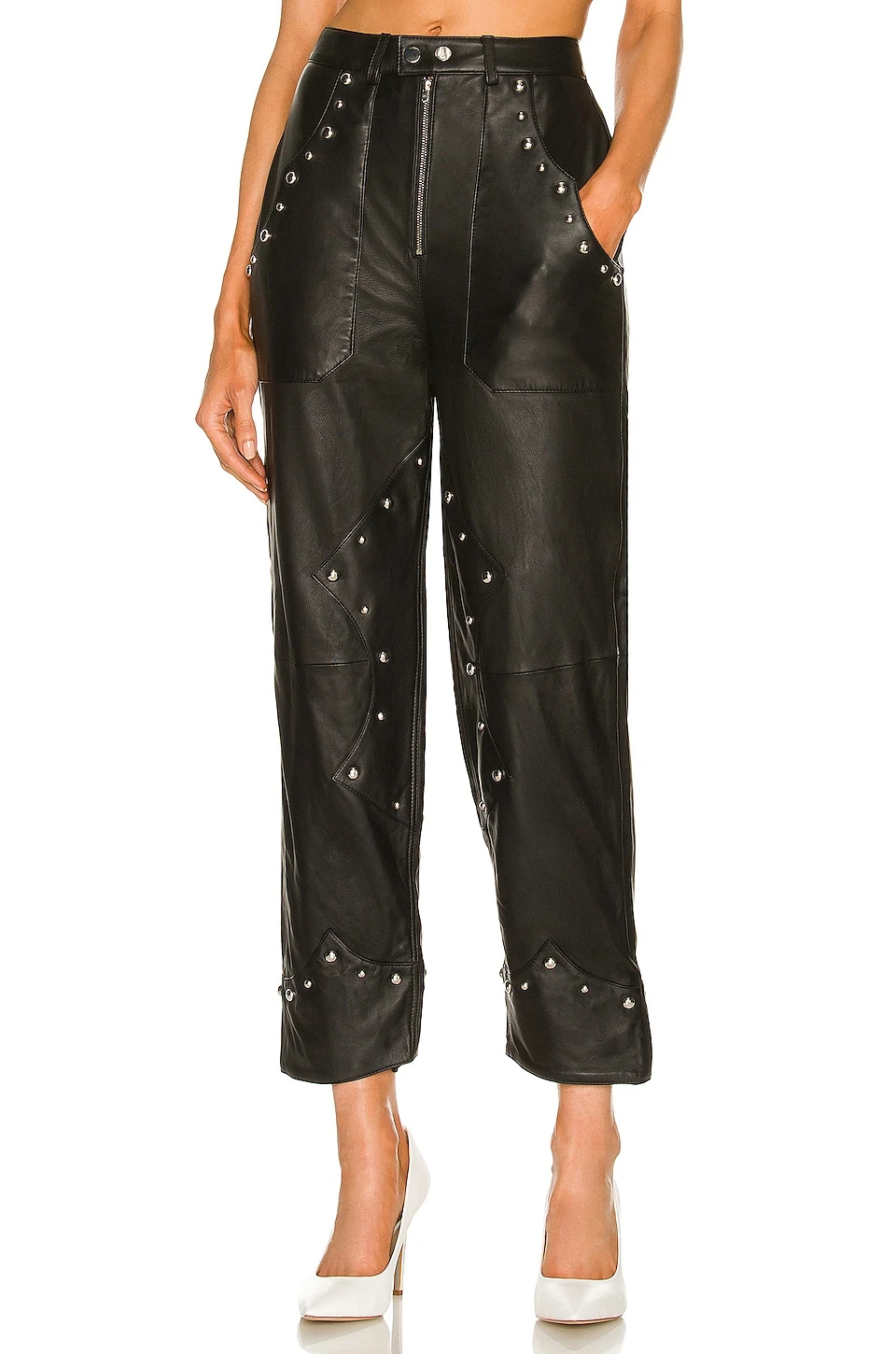 Camila Coelho Jackie Leather Pant Black 3 Camila Coelho Jackie Leather Pant Black