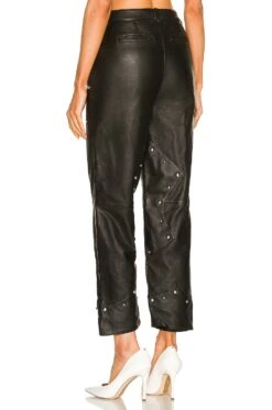 Camila Coelho Jackie Leather Pant Black 8 Camila Coelho Jackie Leather Pant Black -Camila coelho Sales COEL WP57 V3