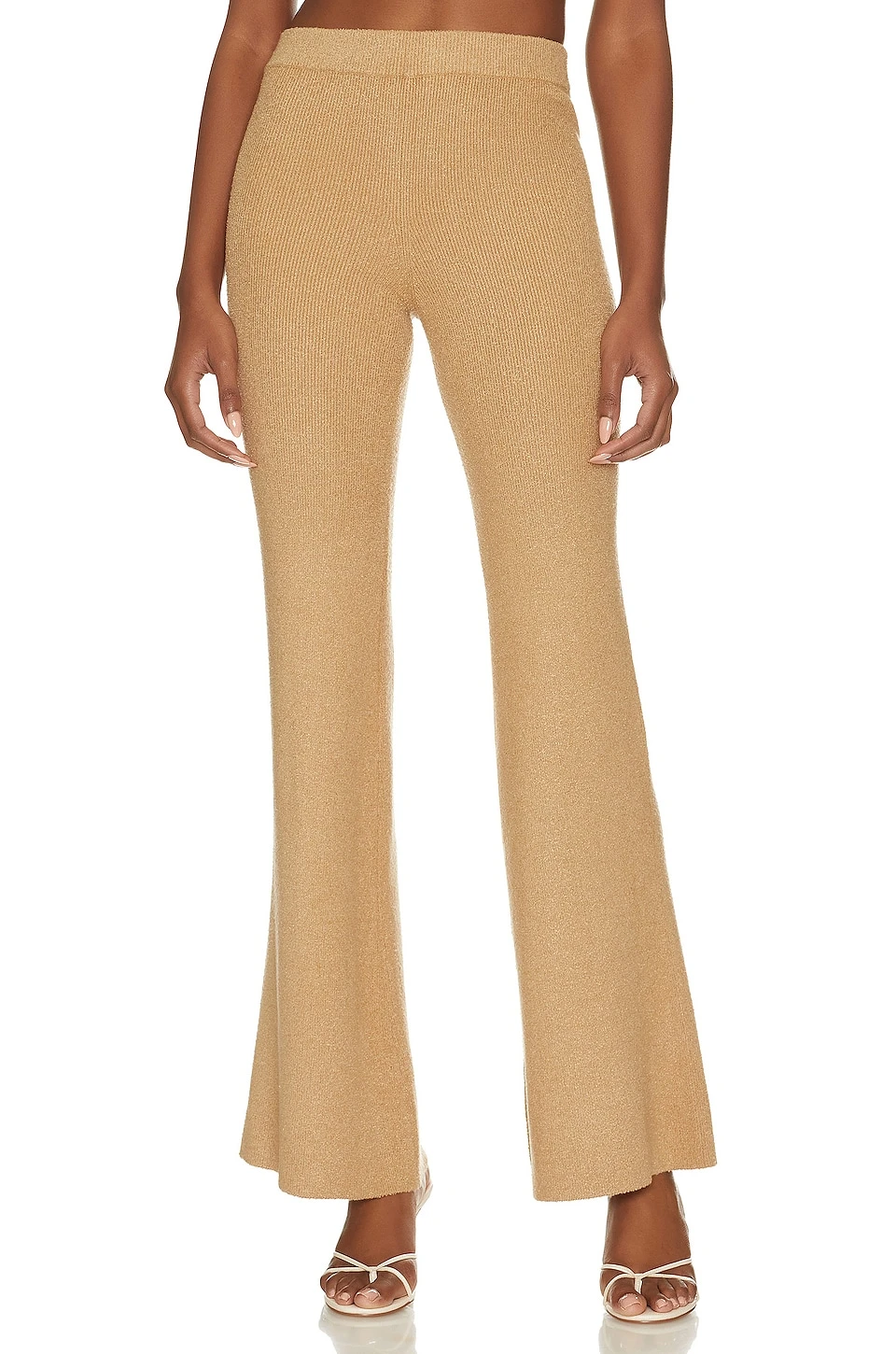 Camila Coelho PANTALON EN MAILLE PERSEPHONE Tan 3 Camila Coelho PANTALON EN MAILLE PERSEPHONE Tan