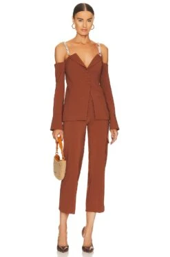 Camila Coelho Ember Pants Brown -Camila coelho Sales COEL WP85 V5