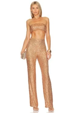 Camila Coelho Calvin Pant Gold -Camila coelho Sales COEL WP91 V4