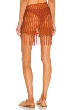 Camila Coelho Vera Wrap Skirt Rust -Camila coelho Sales COEL WQ59 V3