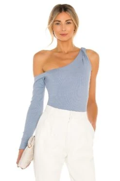 Camila Coelho Dawn Bodysuit Baby Blue