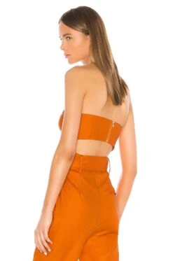 Camila Coelho Josephina Crop Top Desert Orange 8 Camila Coelho Josephina Crop Top Desert Orange -Camila coelho Sales COEL WS12 V3