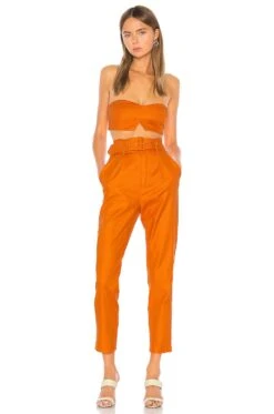 Camila Coelho Josephina Crop Top Desert Orange 9 Camila Coelho Josephina Crop Top Desert Orange -Camila coelho Sales COEL WS12 V4